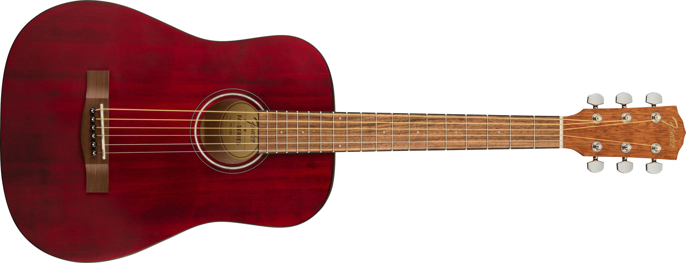 Image of Fender FA-15 3/4 Steel String Acoustic Guitar Red with Gig Bag